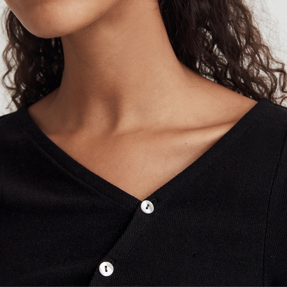 Madewell Asymmetrical Button-Front Cardigan XXS - Picture 6 of 8
